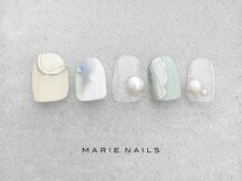 マリーネイルズ 近鉄あべのハルカス店(MARIE NAILS)/新規様6000円 パール 0829b