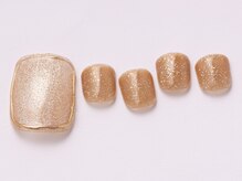 アイ ネイルズ 天神店(I nails)/キラキラオレンジ　￥8000