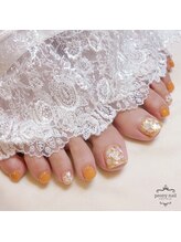 ピオニーネイル(peony nail)/金箔とシェル