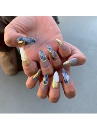 高槻ネイルデザイン大人可愛い