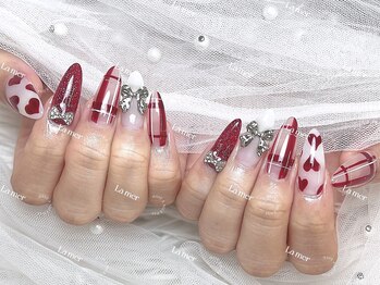 ラメール(La mer)/バレンタインネイル