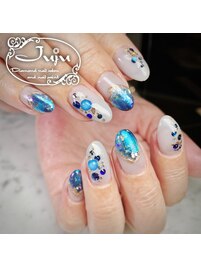 ニュアンスネイル　「青銅」