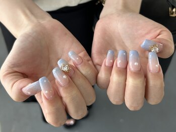 ネイルスミス 高松店(Nailsmith)/涼しげなブルーグラデーション*
