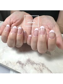 いちごミルク フレンチネイル