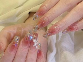 クリスマス/冬ネイル/ツイード