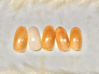 ネウィ ネイル 銀座(newi nail)/パラジェル　オレンジネイル