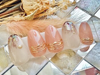 ネイルサロンアンドスクール ラフィーネ 池袋店/アクセサリーネイル◆¥7990