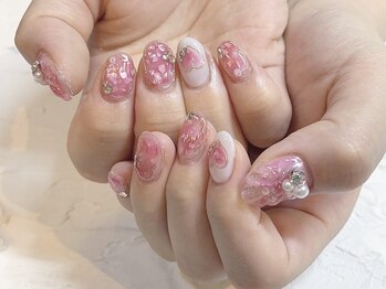 ミナミネイル 新宿店(Minami Nail)/ピンクシェルネイル