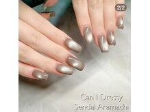 キャンアイドレッシー 仙台荒町店(Can I Dressy)/マグネットネイル￥6,000