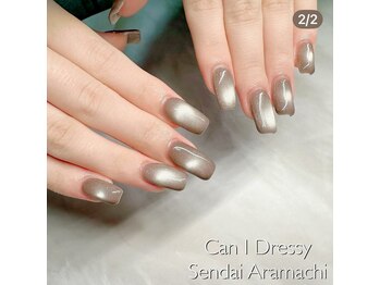 キャンアイドレッシー 仙台荒町店(Can I Dressy)/マグネットネイル￥6,000