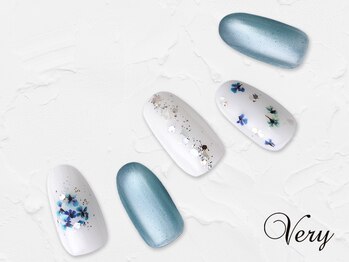 ヴェリー アトレ品川店(Very)/梅雨押し花ネイル