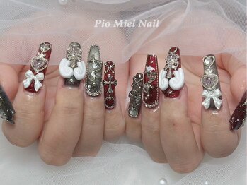 ピオミエルネイル 新宿(pio miel nail)/クラシカルバーガンディネイル