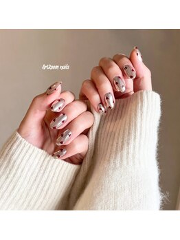 アートルーム(Art Room)の写真/口コミ高評価☆こだわりがつまった繊細ペイントアートが自慢☆ハイセンスな可愛いネイルはArt Roomにお任せ