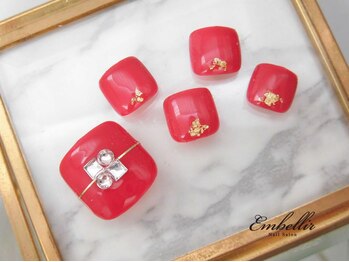 アンベリール 横浜店(Embellir)/(1315)金箔Footネイル