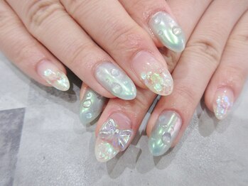 【定額¥7980】うるうる滴ネイル