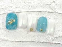 ネイルメゾン 池袋店(NAIL MAISON)/海ブルーニュアンス¥8050