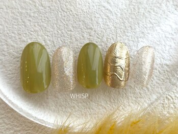 ウィスプ(WHISP)/カーキ×ゴールド/パラジェル