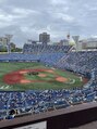 地爪ケアクリニックサロン 桜木町 スポーツ観戦が好きで、野球をよく観に行きます!
