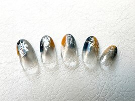 塗りかけネイル