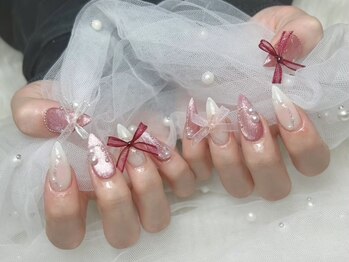 ベルグローアルファネイル(BELLE GROW ALPHA NAIL)/リボンマグネットデザイン