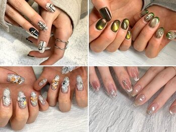 ミネルバネイル(MINERVA nail)の写真/【フリーアートプラン(ハンド)¥7,750】旬な手元でネイルを満喫♪何色でも!アートも!画像持込みも◎