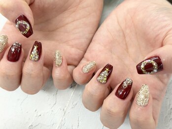 ディーネイル 池袋(D-nail)/【森】クリスマス ネイル