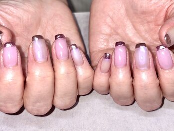 先端ミラーネイル