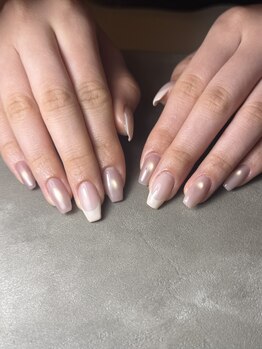 ハチニーキューネイルアトリエ(829 Nail Atelier)/マグネットフレンチ