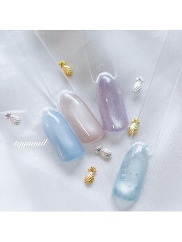たゆ ネイル(たゆnail)の写真/こだわり叶える大人女性のネイル☆パラジェルで爪を健康に、ウォーターケア＆フィルインで美しさが続く♪