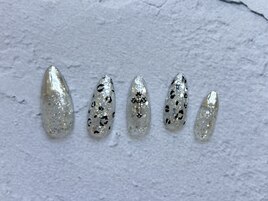 7500定額★ラメ×レオパード
