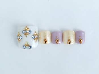 まつげアンドネイル ディアマンローズ(DIAMANT ROSE)/やり放題！フットネイル6600円