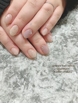 プライベート ネイルサロン マーマ(murmur)/雪の結果ネイル