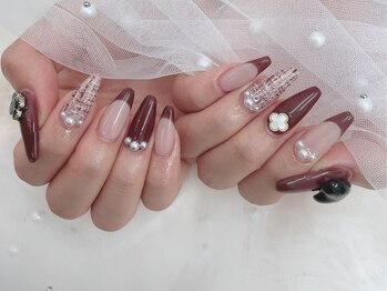 【chihoriネイル】ツイード