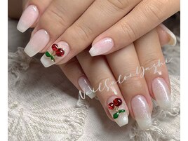 さくらんぼネイル
