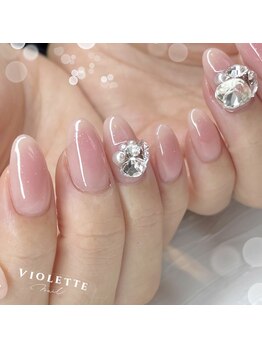 チークネイル+Vカット