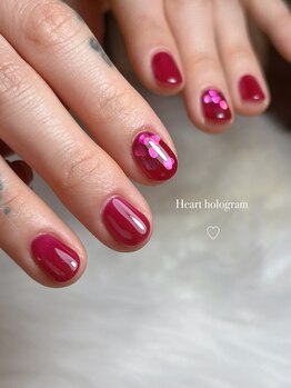 ミシェルネイルズ(Michel nails)/ーHeart hologramー