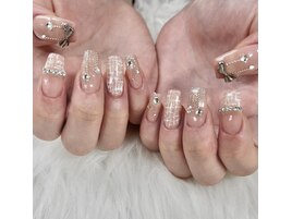 ツイード×リボン