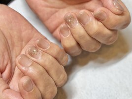 お客様ネイル★リボンネイル