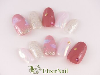 エリクサーネイル 神田(Elixir Nail)/定額やり放題/クーポン使用