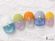 アイネイルズ 横浜WEST店(I-nails)/カラフルマグネット11500円