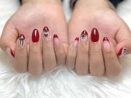 フレンチネイル＋持ち込みシール