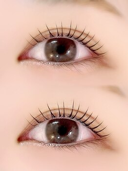 デイドットテンジン(de.tenjin)の写真/高品質で軽く自然な付け心地【高品質セーブルorフラットラッシュエクステ】大人上品なボリューム感が魅力♪