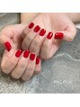 ミーネイル イオン八事店(mi nail) 定番の赤ネイルはやっぱ女子は誰でも好みますね。
