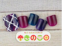 ネイルサロン きのこ/選べるフットデザインMコース