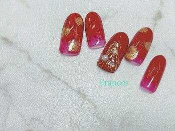 フランセス(Frances)/新作　クリスマスネイル