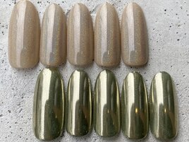 ミラー単色ネイル ¥8500～