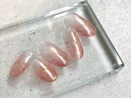 奥行き塗りかけグラデネイル
