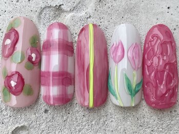 フリークネイル(FREAK Nail)/ぷっくりチューリップ ¥14000