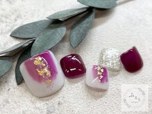 ネイルサロン ふるる 大須店/フットミディアムネイル#159