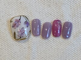 綺麗めリーフフットデザイン